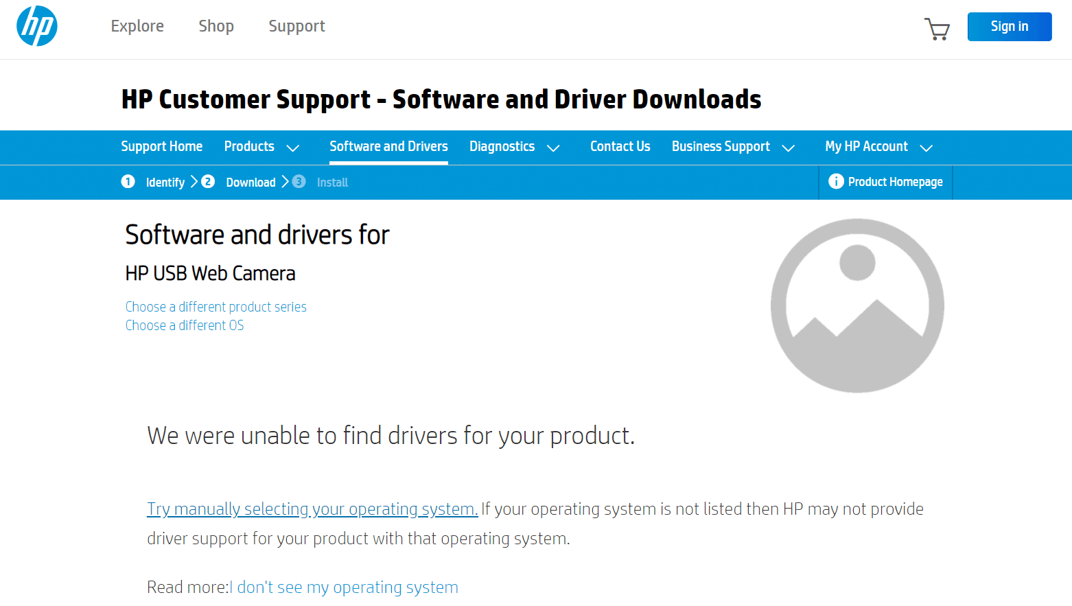 sitio web oficial de descarga del controlador de la cámara hp