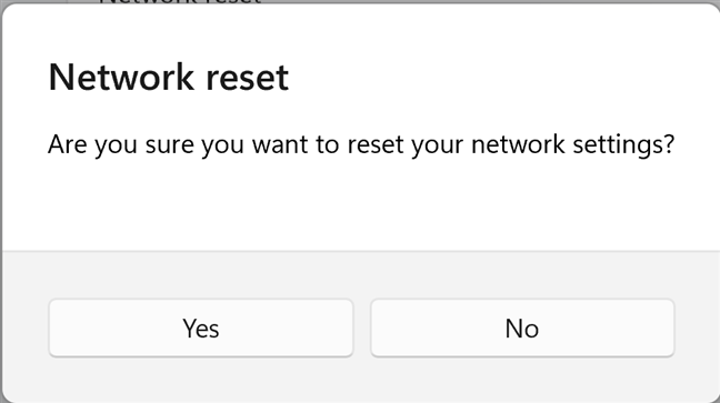 Haga clic o toque Sí para continuar