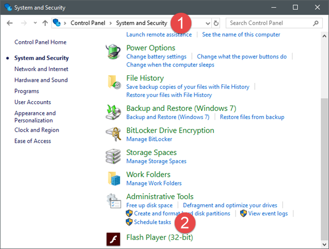 Programador de tareas, Windows