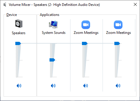 Ahora, asegúrese de que los niveles de audio estén configurados al máximo para Zoom Meetings.  Arreglar Zoom Audio no funciona Windows 10