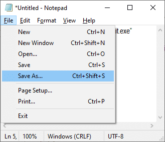Ahora, ve a Archivo y guarda el archivo.