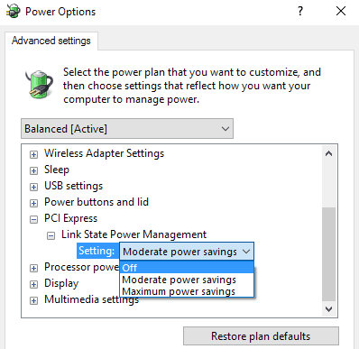 link-state-power-management