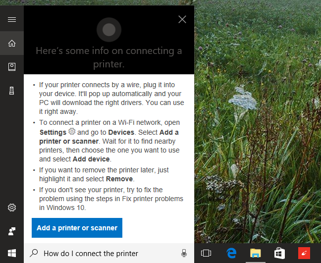 Cortana, preguntas, comandos, Windows 10