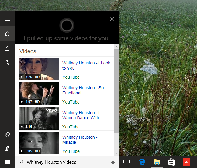 Cortana, preguntas, comandos, Windows 10