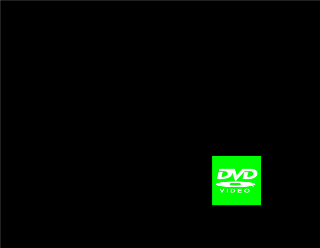 El protector de pantalla de DVD zz