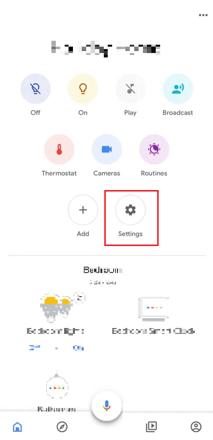 Toca la opción Configuración
