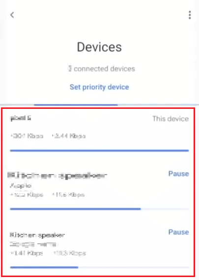 Toque el dispositivo deseado de la lista para ver los diversos detalles y configuraciones