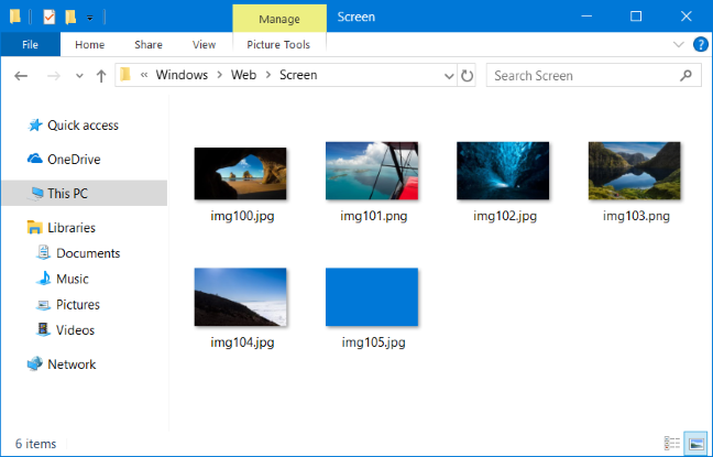 Ubicación de los fondos de pantalla de bloqueo