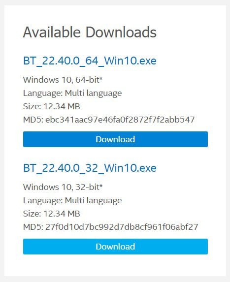 Descarga los drivers que mejor se adapten a tu dispositivo | Cómo instalar Bluetooth en Windows 10