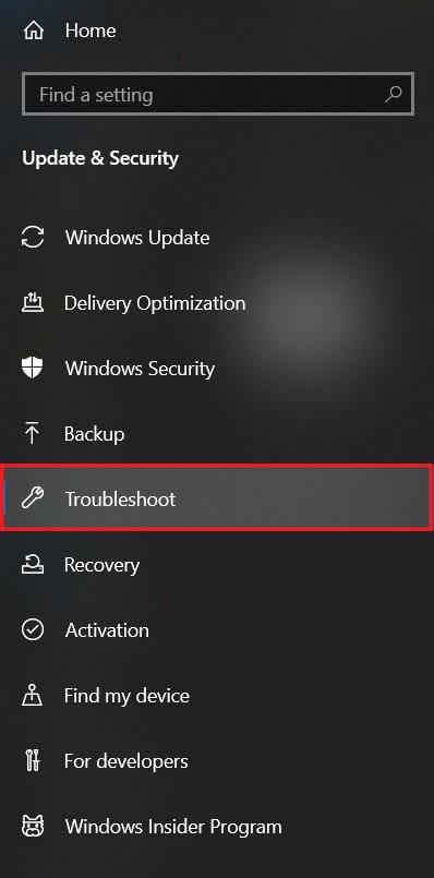Haga clic en 'Solucionar problemas' para continuar | Cómo instalar Bluetooth en Windows 10