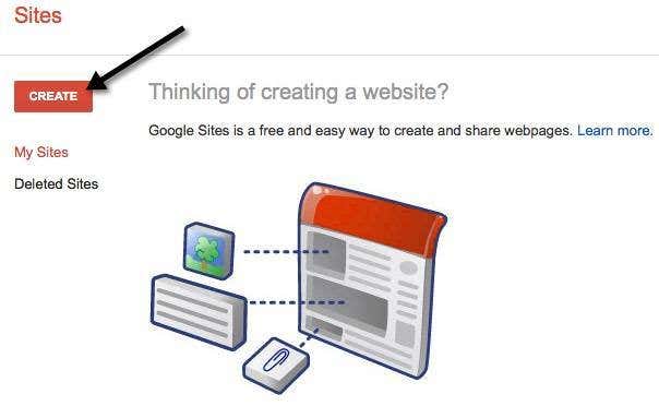 crear un sitio