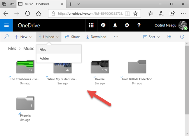 Groove Música, OneDrive, transmisión