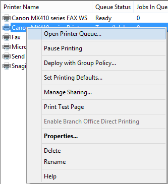 Consola de administración de impresión - Herramientas administrativas