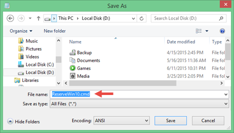 reservar, corregir, obtener, aplicación, icono, no, Windows 10