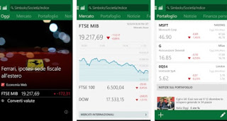 MSN Money - Aplicación de cotizaciones