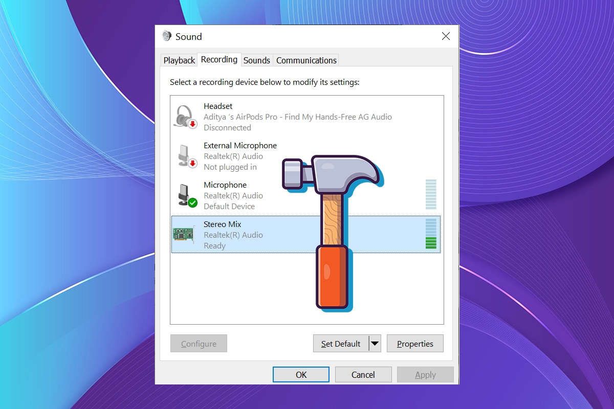 Cómo arreglar Skype Stereo Mix no funciona en Windows 10