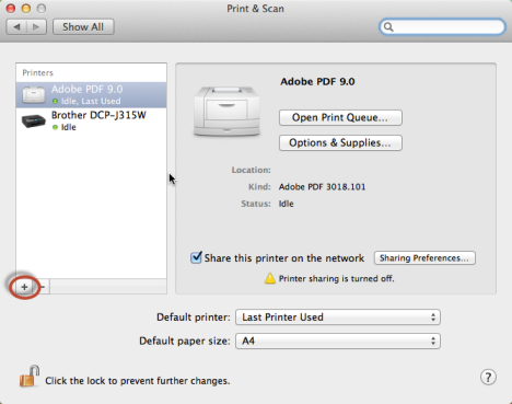 Cómo instalar una impresora compartida en Windows 7 u 8 en Mac OS X