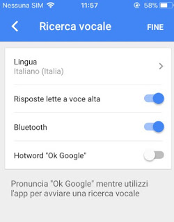 Aceptar Google en iPhone
