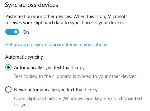 Activar y configurar la sincronización entre dispositivos