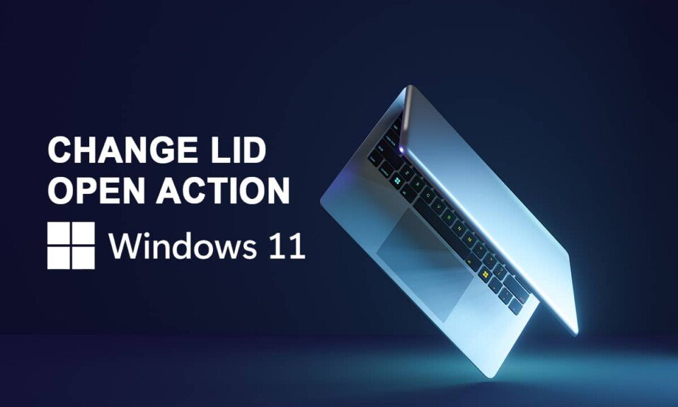 ¿Cómo cambiar la acción de apertura de la tapa en Windows 11?