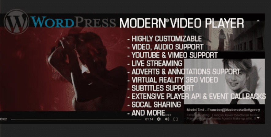 reproductor de video moderno