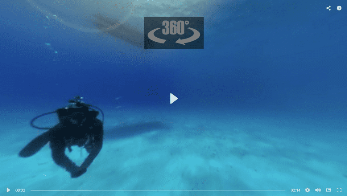 Video de 360 grados en un reproductor de video moderno