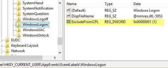 clave de registro de inicio de sesión de Windows