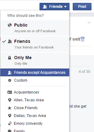 actualización de estado de control de privacidad