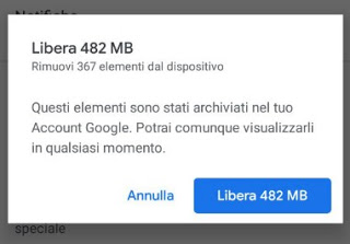 libera algo de espacio