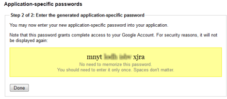 autenticación de google