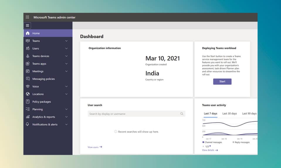 Cómo acceder al Centro de administración de Microsoft Teams