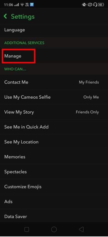 Tóquelo y deseleccione la opción Filtros para deshabilitar los filtros |  La cámara de Snapchat no funciona (CORREGIDA)