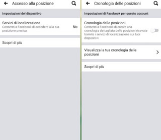 Acceso a la ubicación de Facebook Gestión de publicaciones