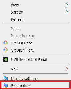 haga clic derecho en el escritorio y seleccione personalizar. Cómo configurar 3 monitores en una computadora portátil