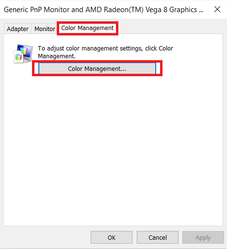 seleccione el botón Gestión de color. Cómo configurar 3 monitores en una computadora portátil