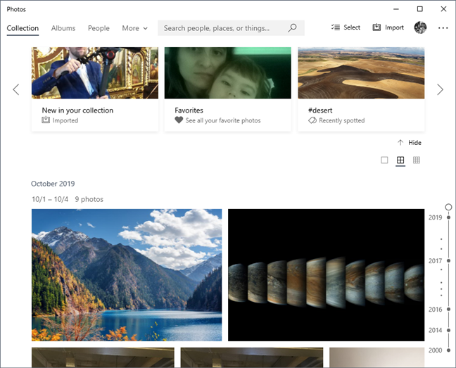 Las fotos no muestran contenido exclusivo de la nube de OneDrive