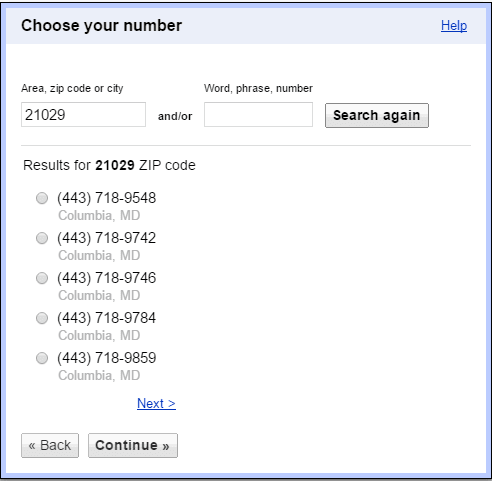 obtener un nuevo número