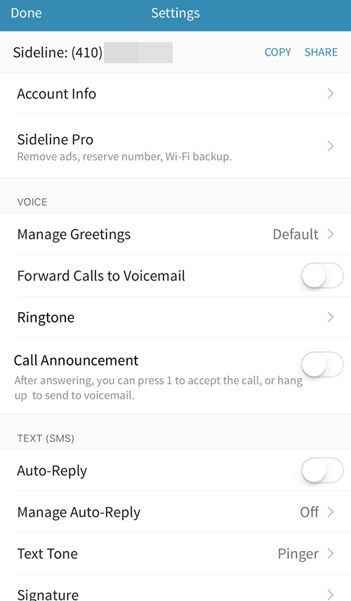 aplicación secundaria