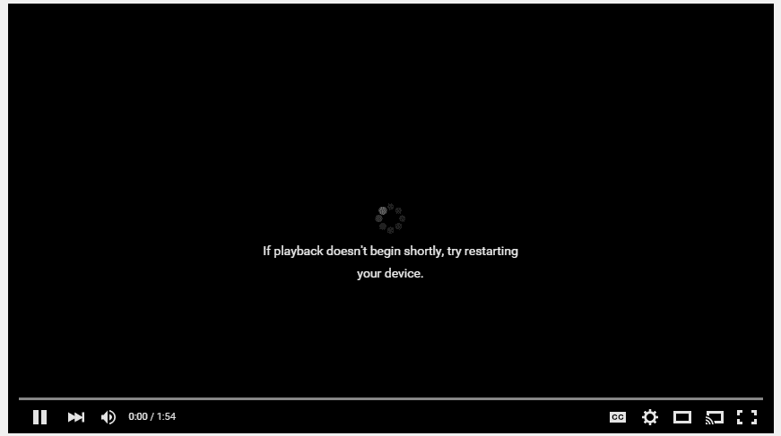 Arreglar Si la reproducción no comienza en breve, intente reiniciar su dispositivo