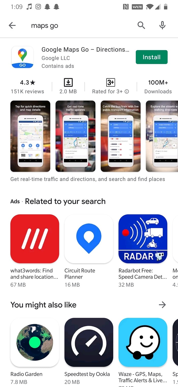 Instalar Google Maps Go | Cómo arreglar Google Maps lento