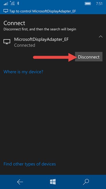 Miracast, proyecto, Windows 10 Mobile, TV, pantalla, adaptador inalámbrico de pantalla de Microsoft