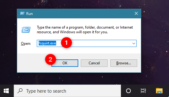 Ejecutar fsquirt.exe para recibir o enviar archivos a través de Bluetooth