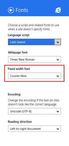 Internet Explorer, Windows 8.1, configuración, opciones, renderizado, ajustes