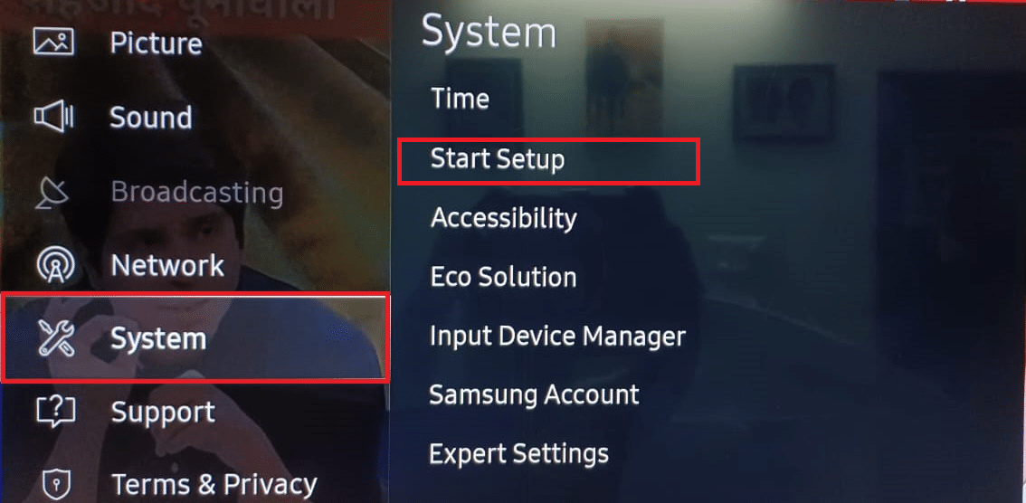 Inicio Configuración Ajustes del sistema Samsung TV |  Cómo solucionar problemas de conexión Wi-Fi de TV Samsung
