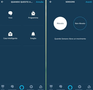 activación de sensores
