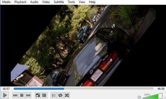 video vlc sesgado