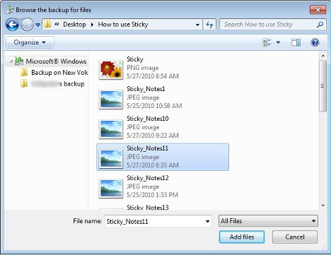 respaldo de Windows