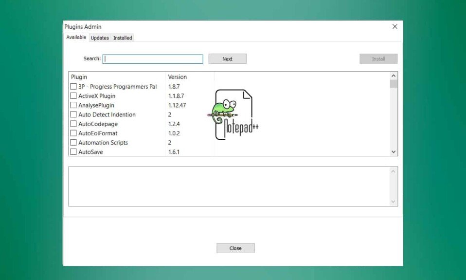 Cómo agregar el complemento Notepad ++ en Windows 10