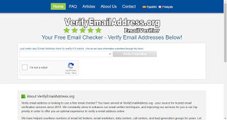 El sitio web de VerifyEmailAddress.org Verificar correo electrónico.org
