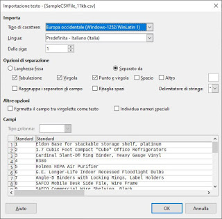 Abra el archivo CSV en LibreOffice Oficina CSV Libre